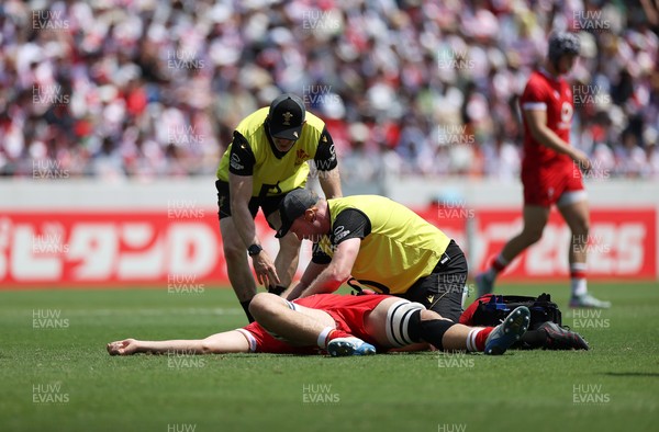 050725 - Japan v Wales - Summer Tour First Test - Dr Dan Vaughan with Ben Carter of Wales 