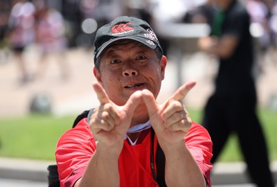 120725 - Japan v Wales - Summer Series - Second Test - Fans outside the stadium