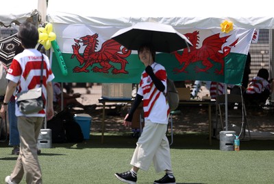 120725 - Japan v Wales - Summer Series - Second Test - Fans outside the stadium