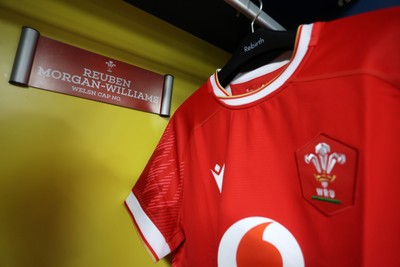 120725 - Japan v Wales - Summer Series - Second Test - Reuben Morgan-Williams of Wales jersey before the game