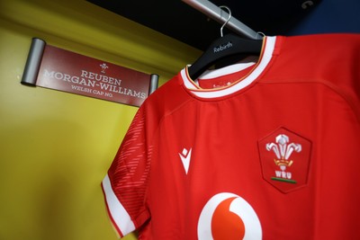 120725 - Japan v Wales - Summer Series - Second Test - Reuben Morgan-Williams of Wales jersey before the game
