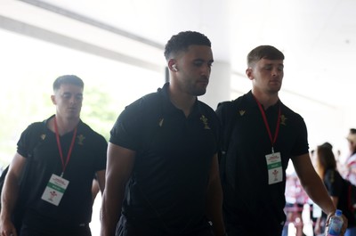 120725 - Japan v Wales - Summer Series - Second Test - Keelan Giles of Wales arrives at the stadium