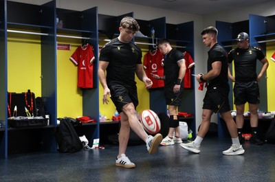 120725 - Japan v Wales - Summer Series - Second Test - Dan Edwards of Wales in the dressing room