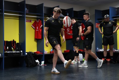 120725 - Japan v Wales - Summer Series - Second Test - Dan Edwards of Wales in the dressing room