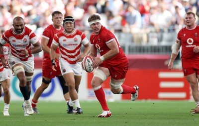 120725 - Japan v Wales - Summer Series - Second Test - Aaron Wainwright of Wales 