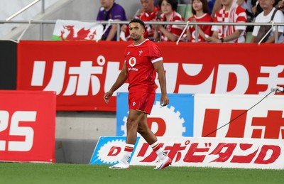 120725 - Japan v Wales - Summer Series - Second Test - Keelan Giles of Wales on his debut