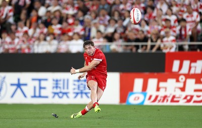 120725 - Japan v Wales - Summer Series - Second Test - Dan Edwards of Wales kicks the conversion