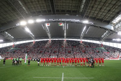 120725 - Japan v Wales - Summer Series - Second Test - Wales sing the anthem
