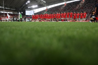 120725 - Japan v Wales - Summer Series - Second Test - Wales sing the anthem