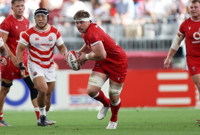 120725 - Japan v Wales - Summer Series - Second Test - Aaron Wainwright of Wales 