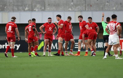 120725 - Japan v Wales - Summer Series - Second Test - Wales regroup
