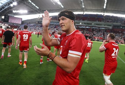 120725 - Japan v Wales - Summer Series - Second Test - Teddy Williams of Wales at full time