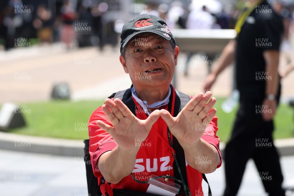 120725 - Japan v Wales - Summer Series - Second Test - Fans outside the stadium