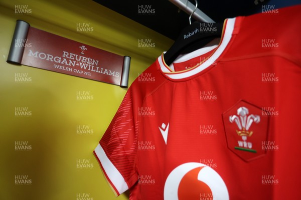 120725 - Japan v Wales - Summer Series - Second Test - Reuben Morgan-Williams of Wales jersey before the game
