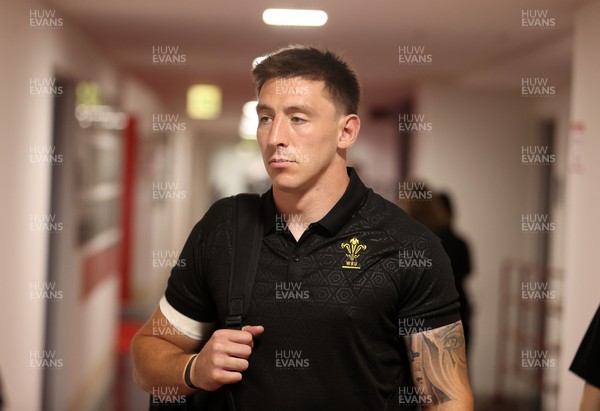 120725 - Japan v Wales - Summer Series - Second Test - Josh Adams of Wales arrives at the stadium