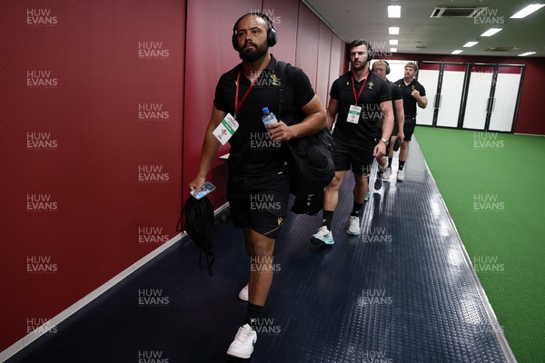 120725 - Japan v Wales - Summer Series - Second Test - Josh Macleod of Wales arrives at the stadium