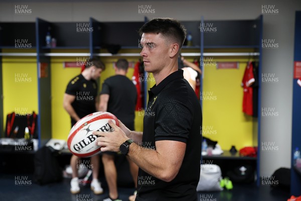 120725 - Japan v Wales - Summer Series - Second Test - Reuben Morgan-Williams of Wales in the dressing room