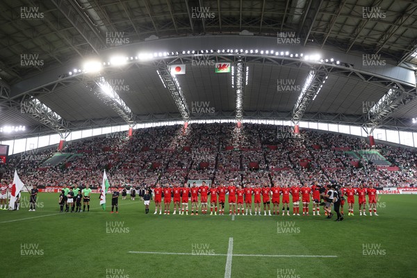 120725 - Japan v Wales - Summer Series - Second Test - Wales sing the anthem