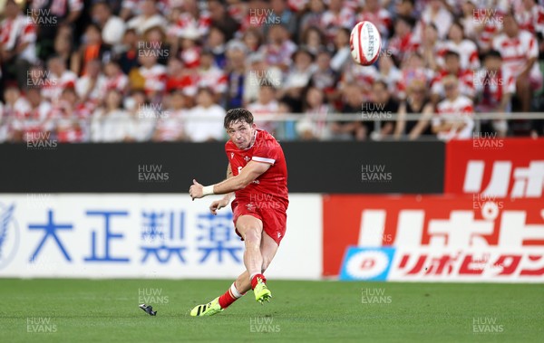 120725 - Japan v Wales - Summer Series - Second Test - Dan Edwards of Wales kicks the conversion