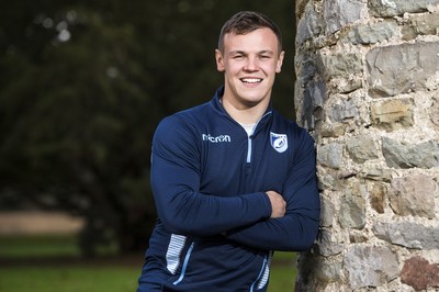 071218 - Picture shows Cardiff Blues and newly capped Wales rugby player Jarrod Evans at the Vale Resort, Cardiff