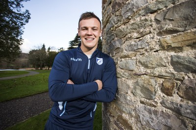 071218 - Picture shows Cardiff Blues and newly capped Wales rugby player Jarrod Evans at the Vale Resort, Cardiff