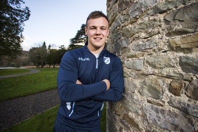 071218 - Picture shows Cardiff Blues and newly capped Wales rugby player Jarrod Evans at the Vale Resort, Cardiff