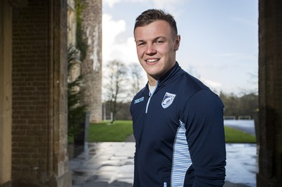 071218 - Picture shows Cardiff Blues and newly capped Wales rugby player Jarrod Evans at the Vale Resort, Cardiff