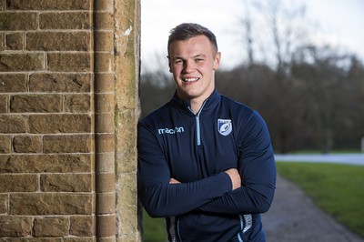 071218 - Picture shows Cardiff Blues and newly capped Wales rugby player Jarrod Evans at the Vale Resort, Cardiff