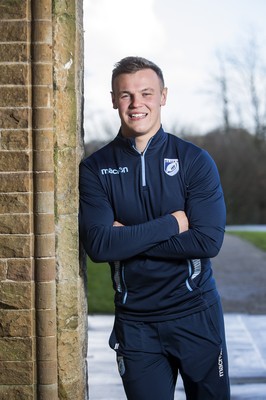 071218 - Picture shows Cardiff Blues and newly capped Wales rugby player Jarrod Evans at the Vale Resort, Cardiff