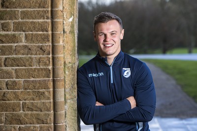 071218 - Picture shows Cardiff Blues and newly capped Wales rugby player Jarrod Evans at the Vale Resort, Cardiff