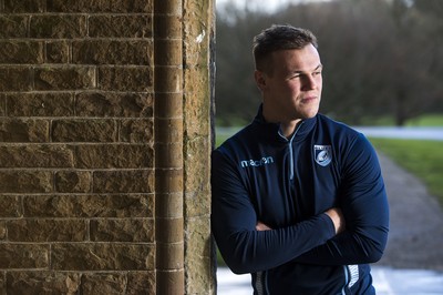 071218 - Picture shows Cardiff Blues and newly capped Wales rugby player Jarrod Evans at the Vale Resort, Cardiff