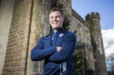 071218 - Picture shows Cardiff Blues and newly capped Wales rugby player Jarrod Evans at the Vale Resort, Cardiff