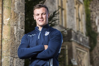 071218 - Picture shows Cardiff Blues and newly capped Wales rugby player Jarrod Evans at the Vale Resort, Cardiff