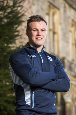 071218 - Picture shows Cardiff Blues and newly capped Wales rugby player Jarrod Evans at the Vale Resort, Cardiff