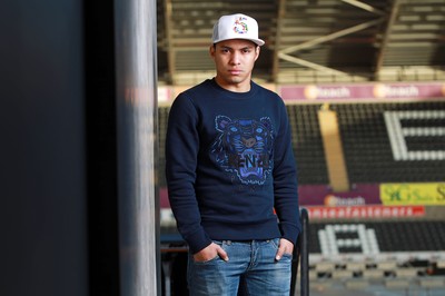 290115 - Picture shows Swansea City player Jefferison Montero at the Liberty Stadium, South Wales