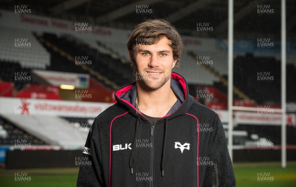 290116 - New Ospreys signing JJ Engelbrecht at the Liberty Stadium, Swansea