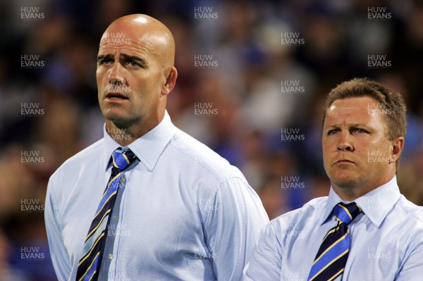 240206 - Western Force v Chiefs - Super 14 -  Western Force coach John Mitchell and his assistant John Mulvihill