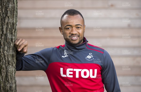 190118 - Picture shows Swansea City's Jordan Ayew at their training ground at Fairwood