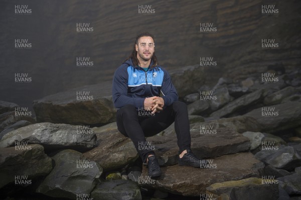 221217 - Interview by David Walsh  Cardiff Blues and Wales flanker Josh Navidi at Southerndown Beach, South Wales 