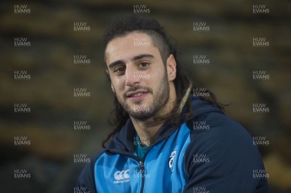 221217 - Interview by David Walsh  Cardiff Blues and Wales flanker Josh Navidi at Southerndown Beach, South Wales 