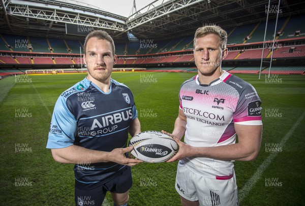 260416 - Judgement Day IV Press Conference - Cardiff Blues Gethin Jenkins and Ospreys Ben John