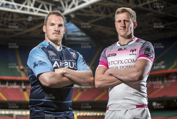 260416 - Judgement Day IV Press Conference - Cardiff Blues Gethin Jenkins and Ospreys Ben John