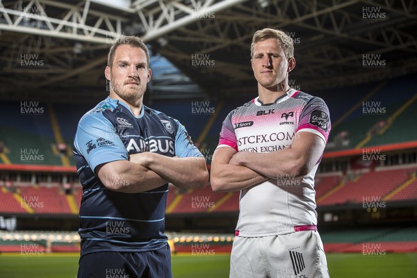 260416 - Judgement Day IV Press Conference - Cardiff Blues Gethin Jenkins and Ospreys Ben John