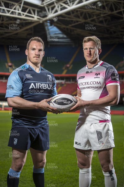 260416 - Judgement Day IV Press Conference - Cardiff Blues Gethin Jenkins and Ospreys Ben John