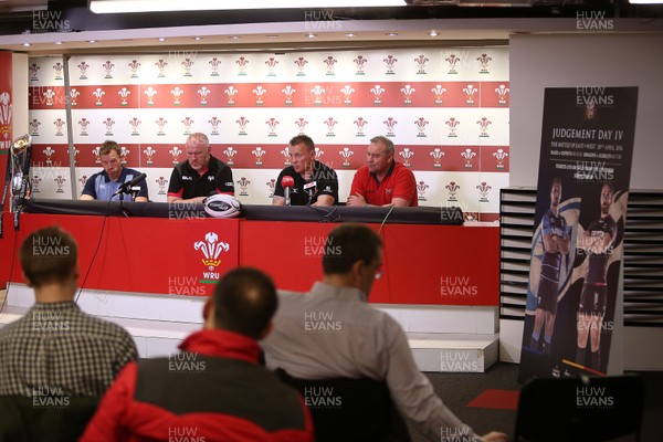 260416 - Judgement Day IV Press Conference - Coaches Blues Danny Wilson, Ospreys Steve Tandy, Dragons Kingsley Jones and Scarlets Wayne Pivac