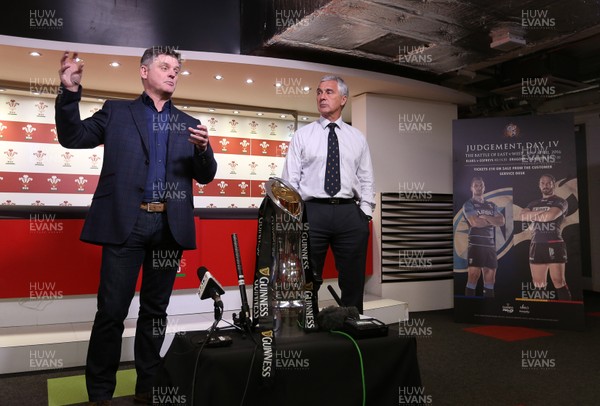 260416 - Judgement Day IV Press Conference - Pro Rugby Wales Chief Execitve Mark Davies and WRU Chairman Gareth Davies