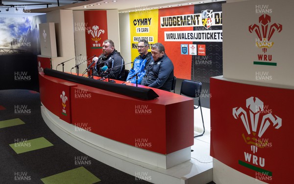 120423 - Judgement Day Press Conference, during a Judgement Day press conference in advance of the matches between Scarlets and Dragons RFC, and Cardiff Rugby and Ospreys at the Principality Stadium on the 22nd April 2023