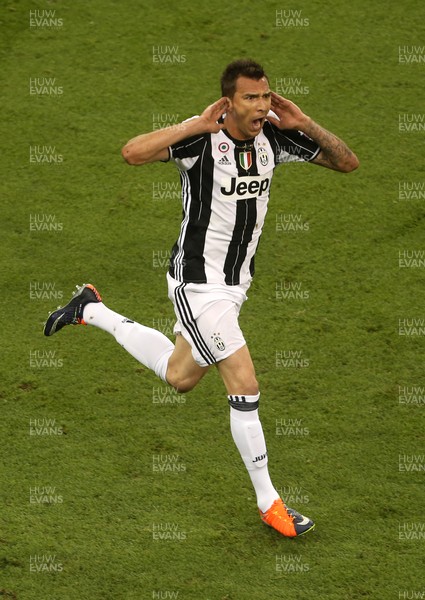 030617 - UEFA Champions League Final - Juventus v Real Madrid - Mario Mandzukic of Juventus celebrates scoring a goal