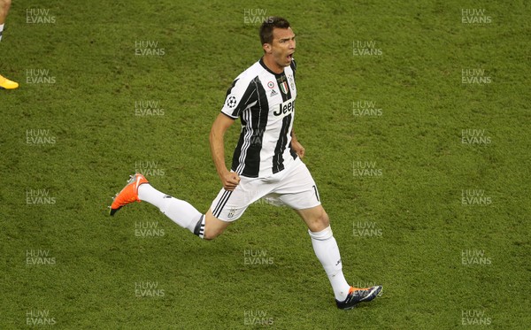 030617 - UEFA Champions League Final - Juventus v Real Madrid - Mario Mandzukic of Juventus celebrates scoring a goal