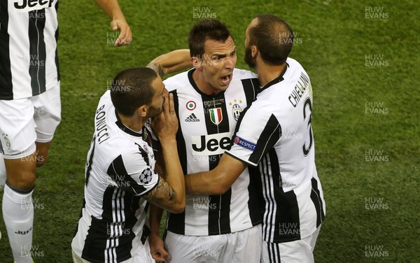 030617 - UEFA Champions League Final - Juventus v Real Madrid - Mario Mandzukic of Juventus celebrates scoring a goal